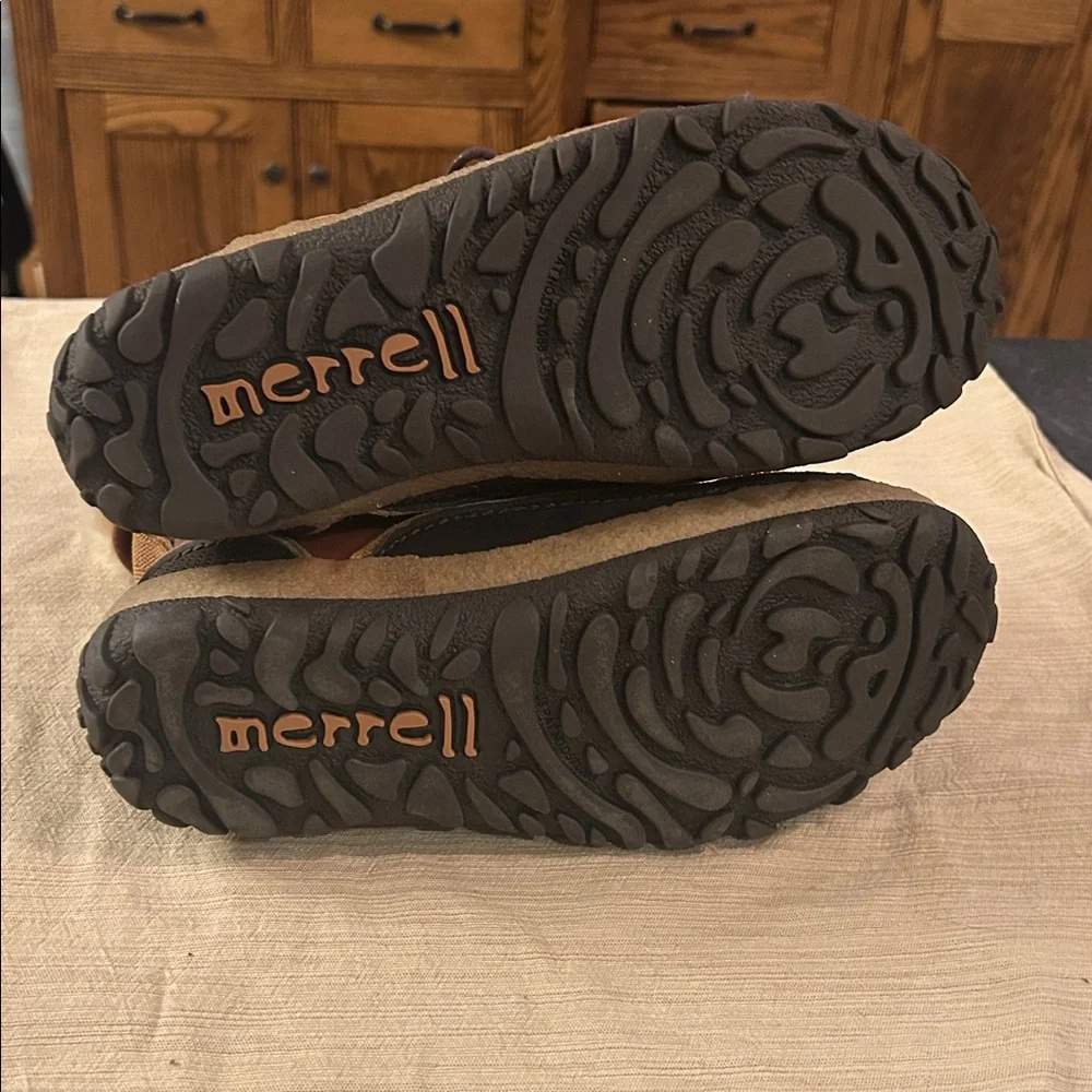 Merrell Tremblant Mid Polar WP Winter Brown‎ Leather Women's Boots size 7